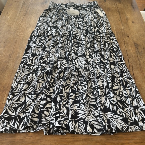 ANGIE boho tropical Maxi Skirt black Womens SIZE LARGE new with tag - Picture 1 of 5